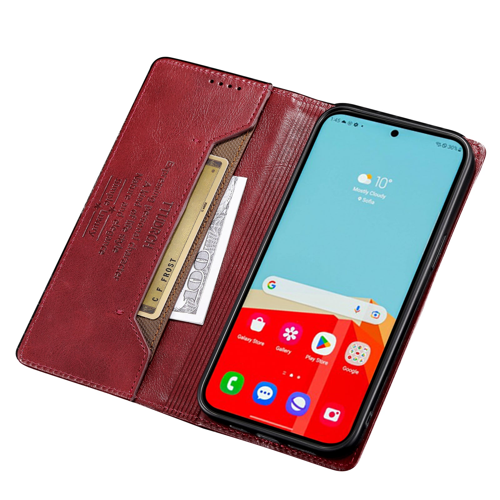TTUDRCH Style 007 Leather Case for Samsung Galaxy S20 FE / S20 FE 5G / S20 FE 2022 / S20 Lite RFID Blocking Stand Wallet Cover - Wine Red TTUDRCH Style 007 Leather Case for Samsung Galaxy S20 FE / S20 FE 5G / S20 FE 2022 / S20 Lite RFID Blocking Stand Wallet Cover - Wine Red